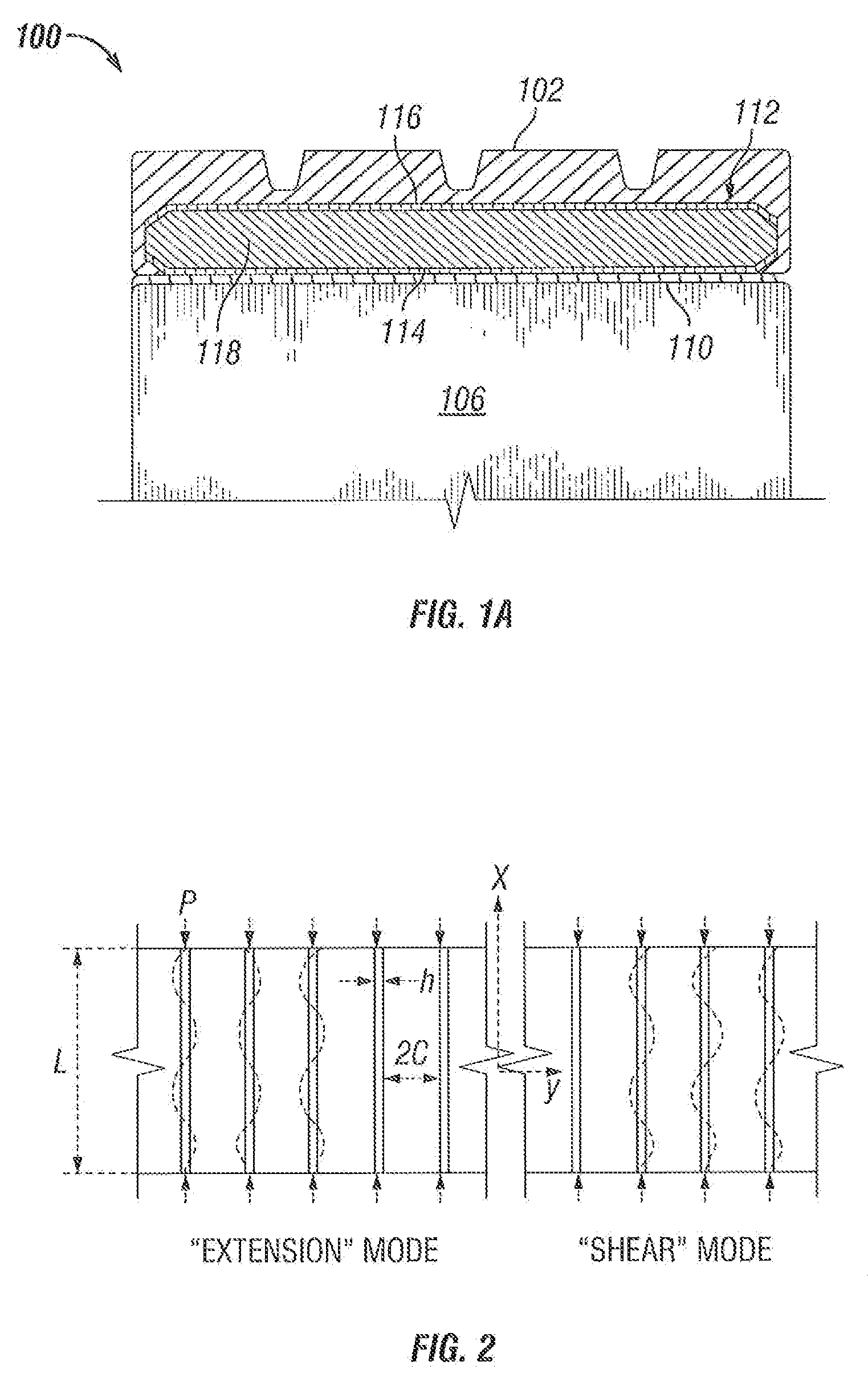 Controlled buckling of a shear band for a tire