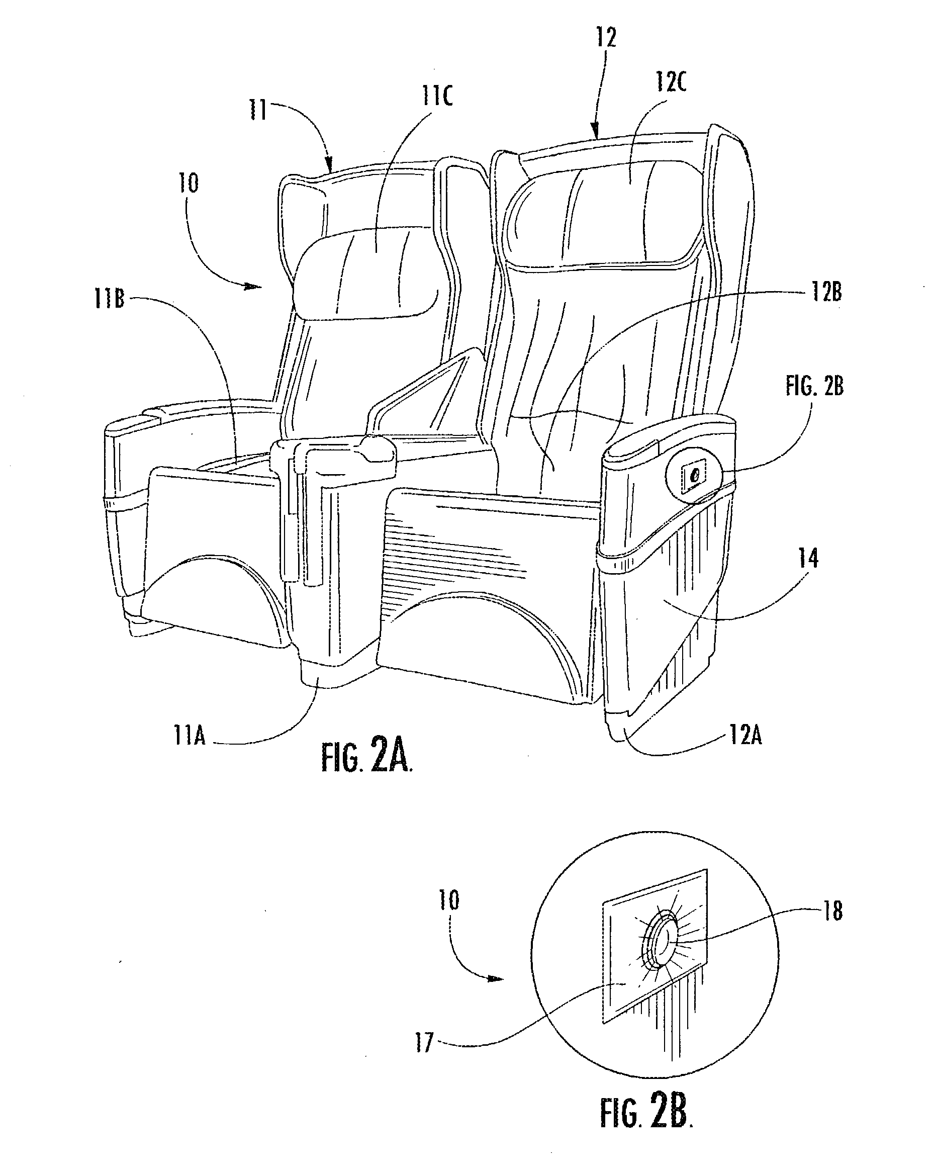 Reclining passenger seat having a visual seat position indicator