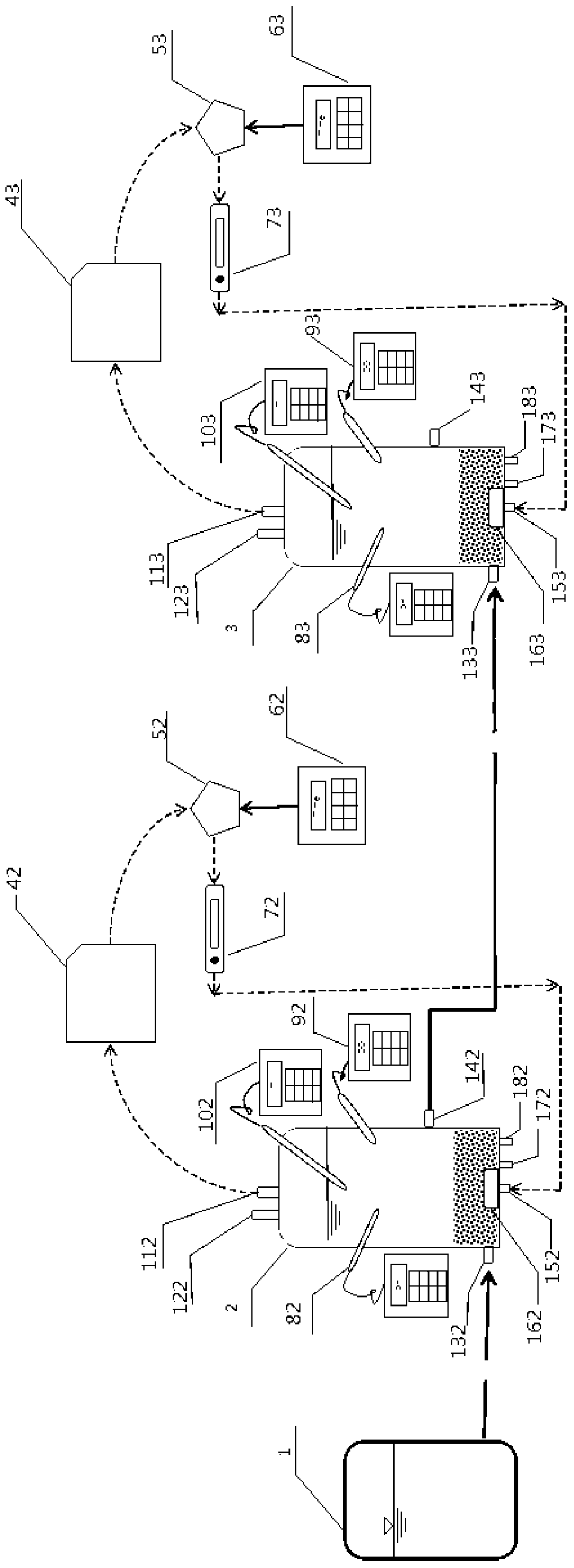 Device using AB-ASBR reactors to start anaerobic ammonia oxidation