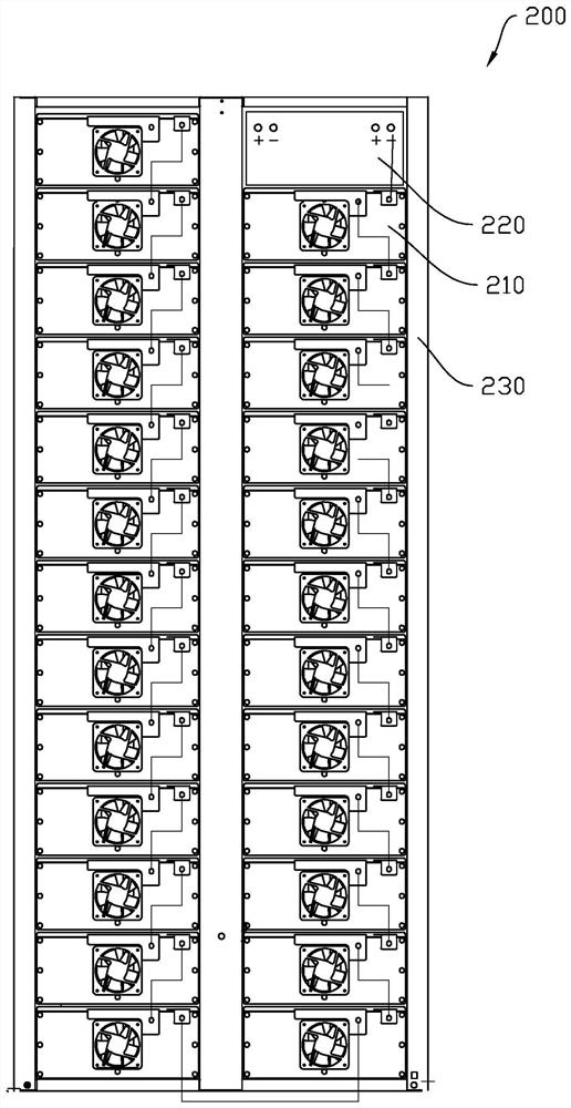 Container type energy storage device