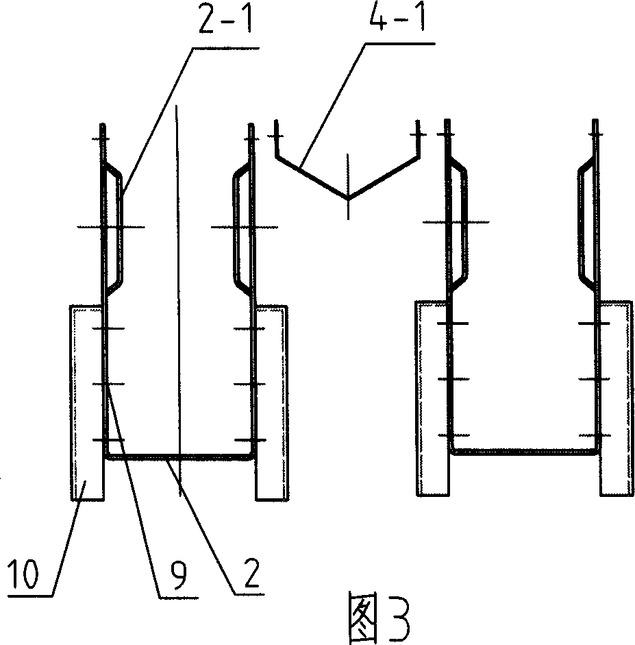 Gas-liquid allotter with supporting and mass transfer function