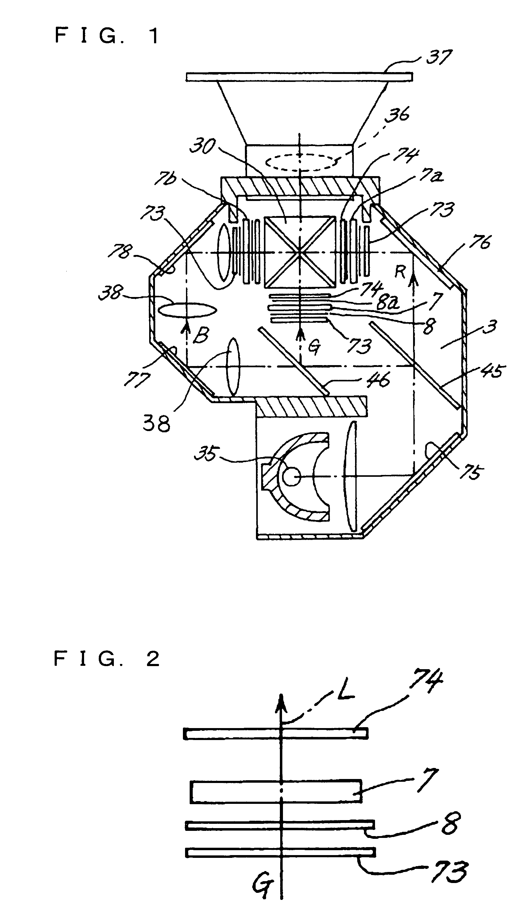 Projector and liquid crystal panel unit for use in projector with optical sheet edge-tilting mechanism