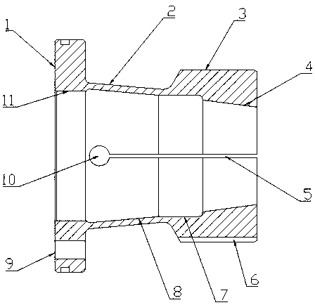 Supporting tool for machining and method for machining tensioning sleeve by using supporting tool