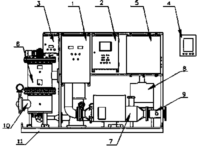 Modularized ship ballast water treatment system