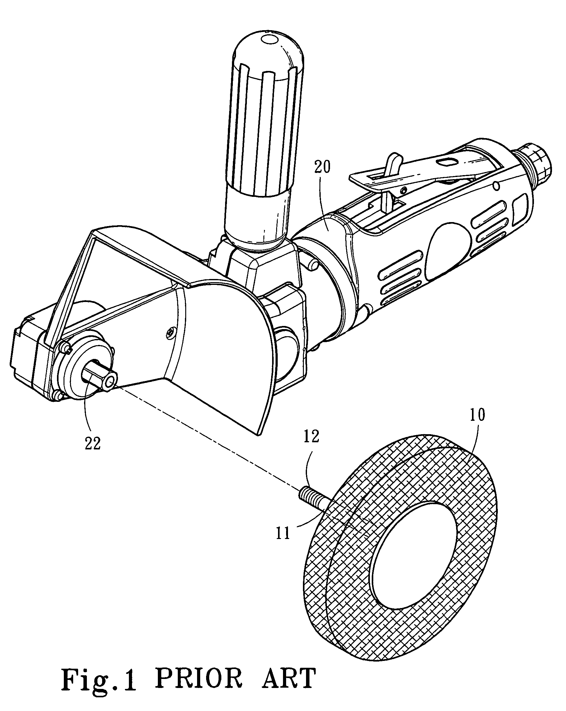 Coupling structure for grinding members