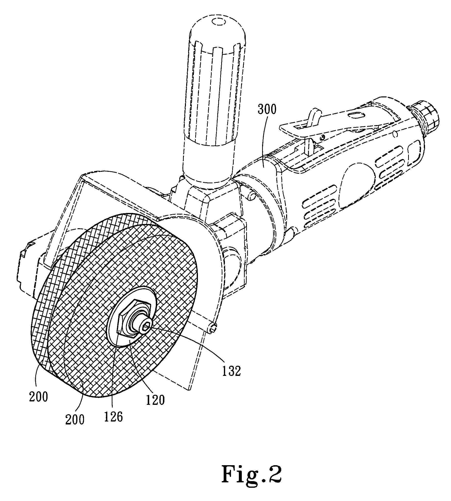 Coupling structure for grinding members