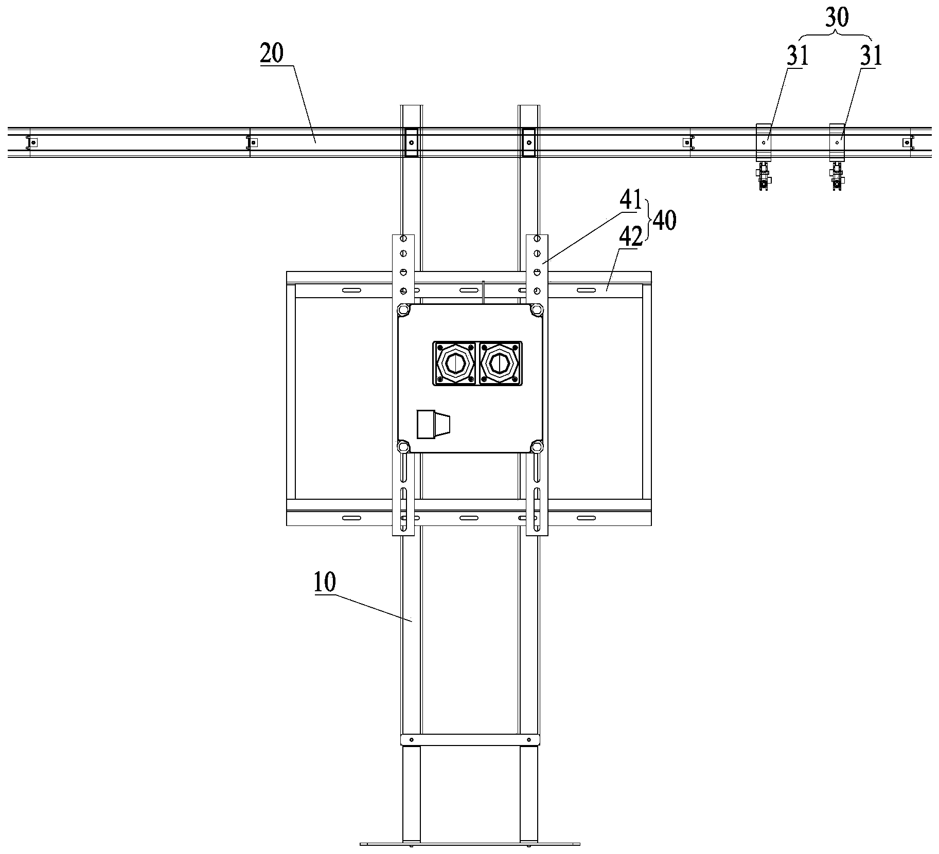 Testing jig for testing horn