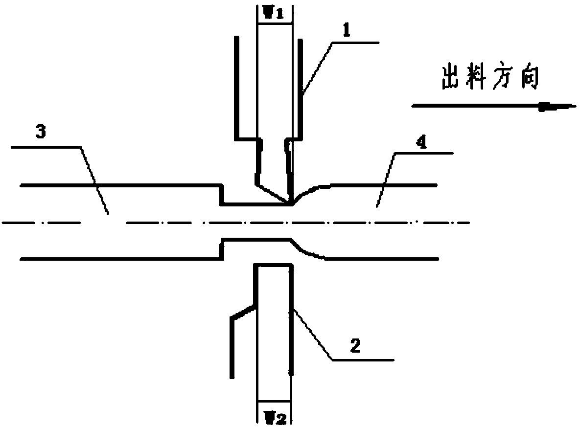 Cut-off tool for back turning machining of contact pin of electric connector and back turning machining method