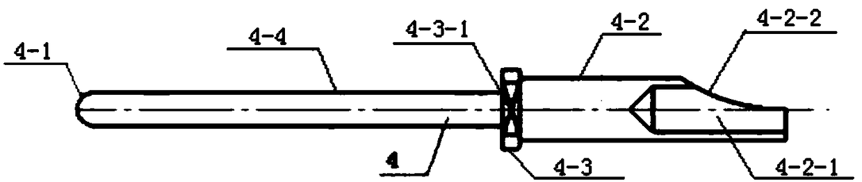 Cut-off tool for back turning machining of contact pin of electric connector and back turning machining method