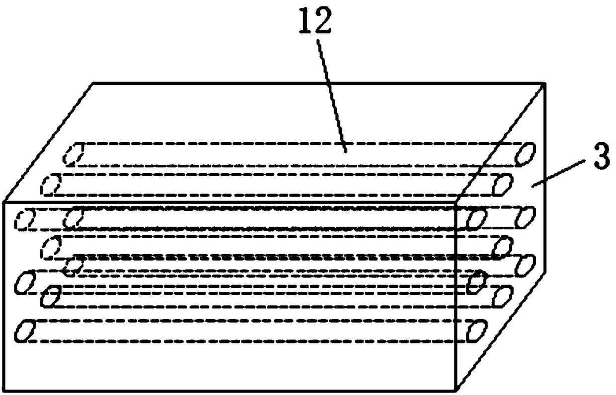 Method for efficiently forming hollow bricks through high-pressure microorganism solid soil