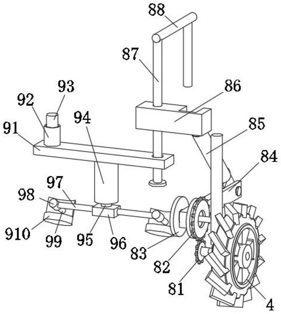 Rapidly-mounted moldboard plow for rooter with blade soil anti-sticking structure