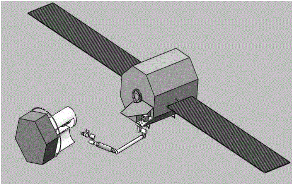 Minimum base attitude disturbance track planning method for redundant space manipulator