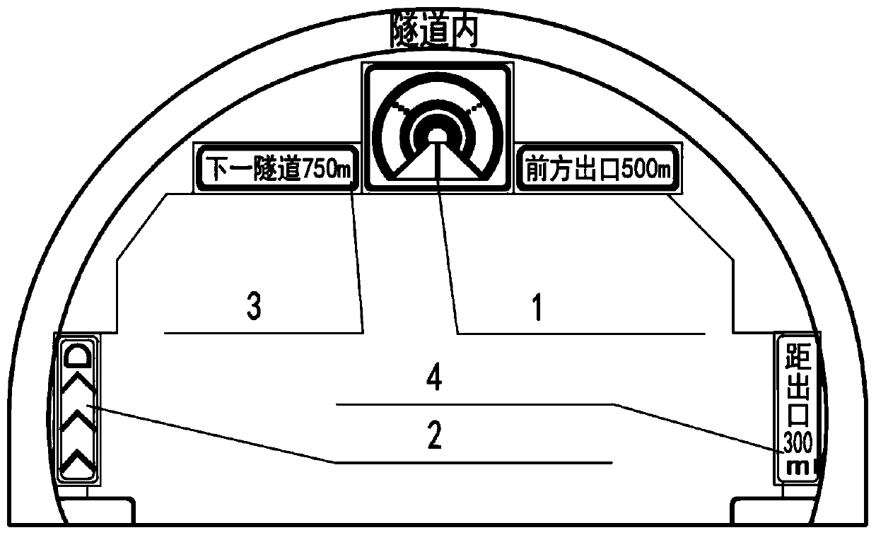 Highway tunnel group travel reminding system