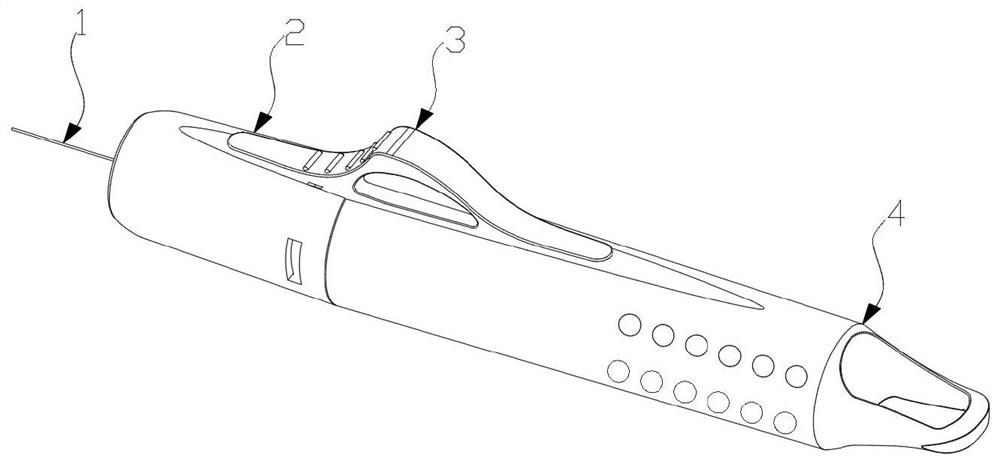 Surgical implant mechanical release device and release method