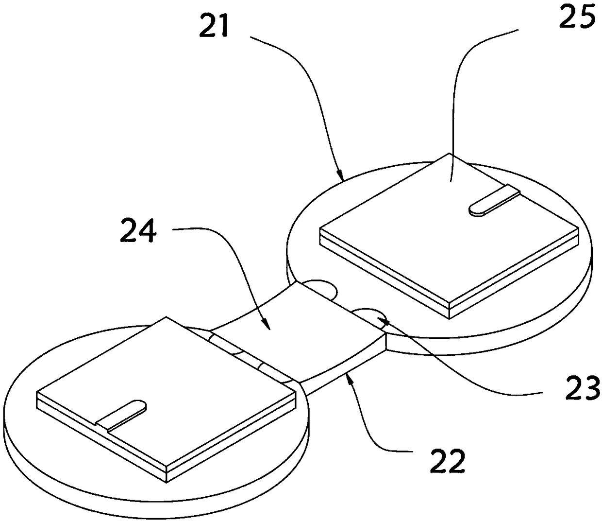 Embedded chest drainage catheter