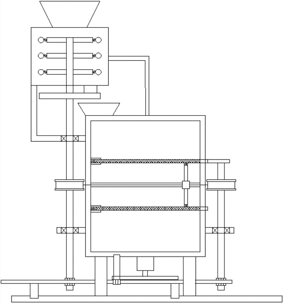 Multistage efficient sand screening device for constructional engineering