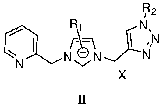 1,2,3-triazole functionalized N-heterocyclic carbene binuclear nickel compound and preparation method thereof