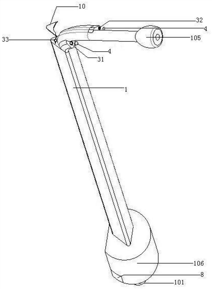 A negative pressure suction device for thoracoscopic surgery