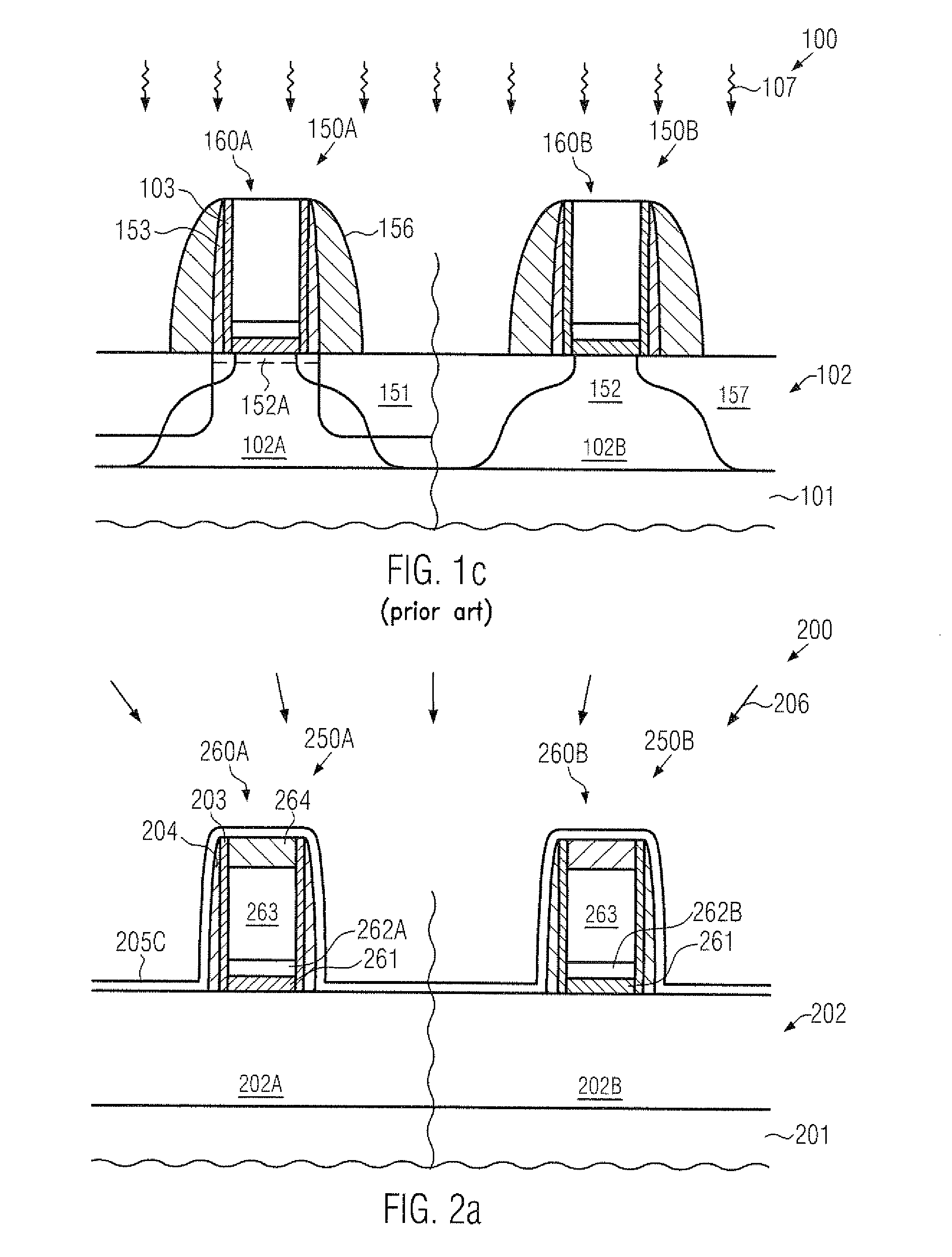 Performance enhancement in transistors comprising high-k metal gate stack by reducing a width of offset spacers