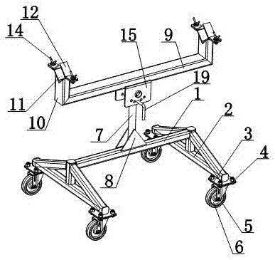 Lock-joint moving device for welding of seamless rectangular pipe