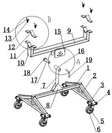 Lock-joint moving device for welding of seamless rectangular pipe