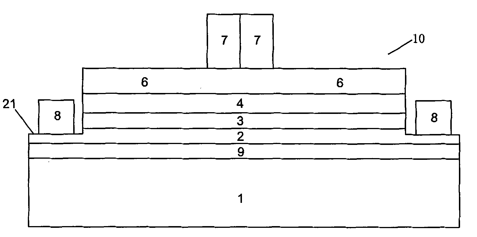 LED (light emitting diode) wafer with evenly distributed current