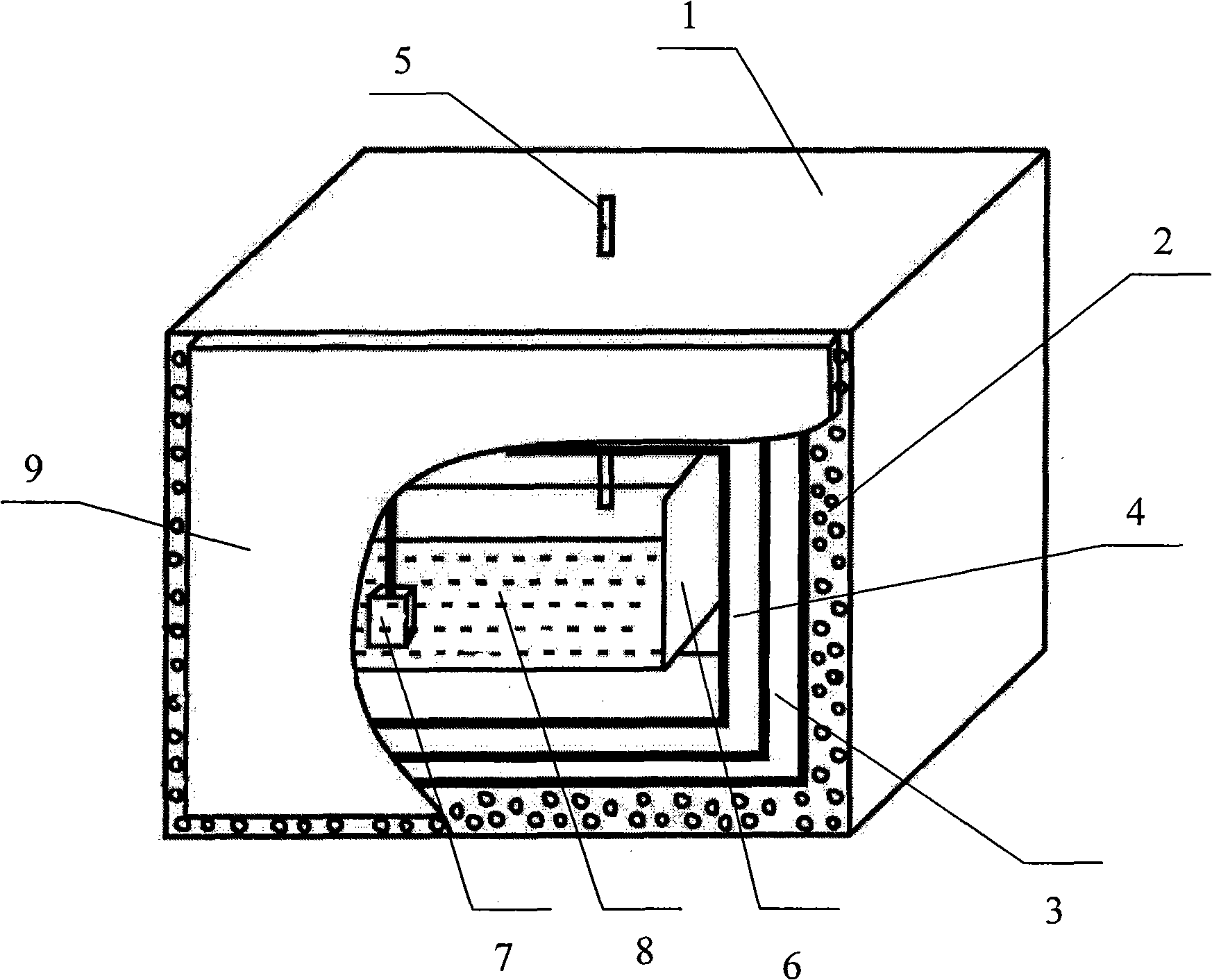 Teaching aid for measuring object heat-insulating efficiency