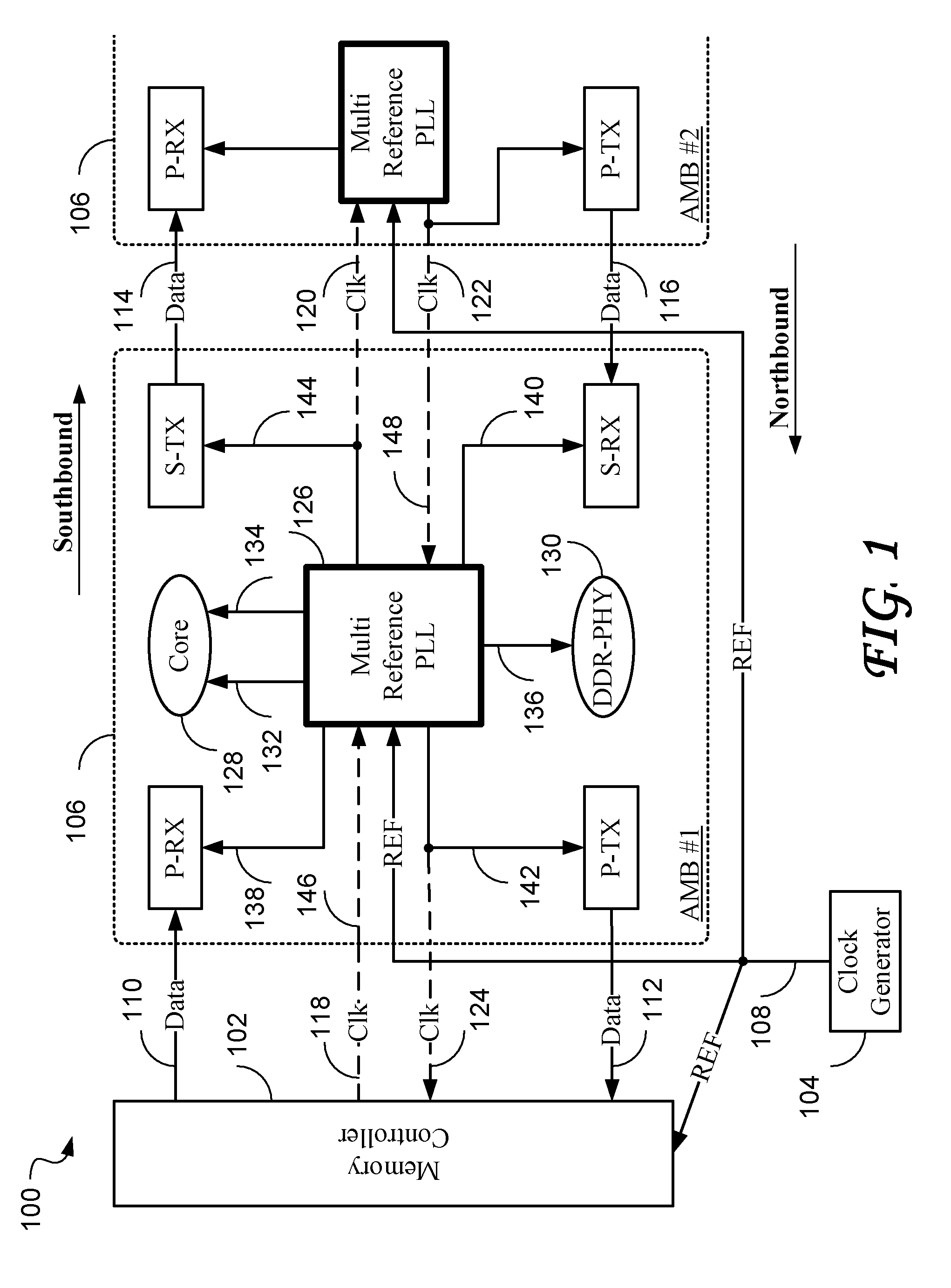 Multiple reference phase locked loop