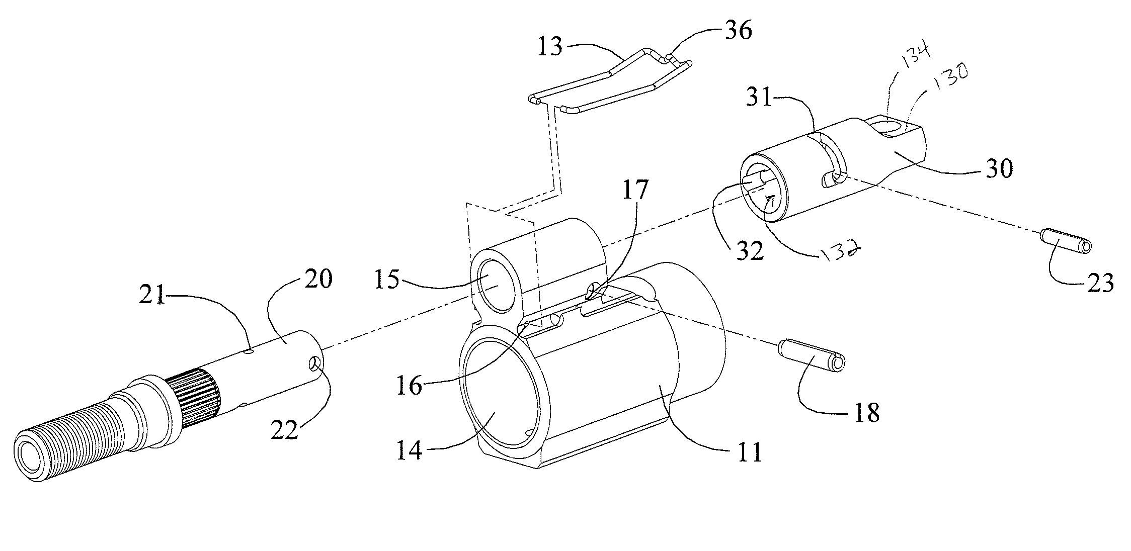 Adjustable gas block for a gas operated firearm