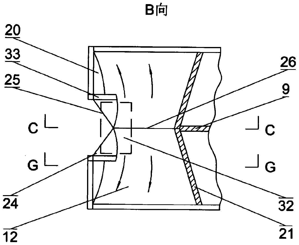 Gradual-mode water turbine