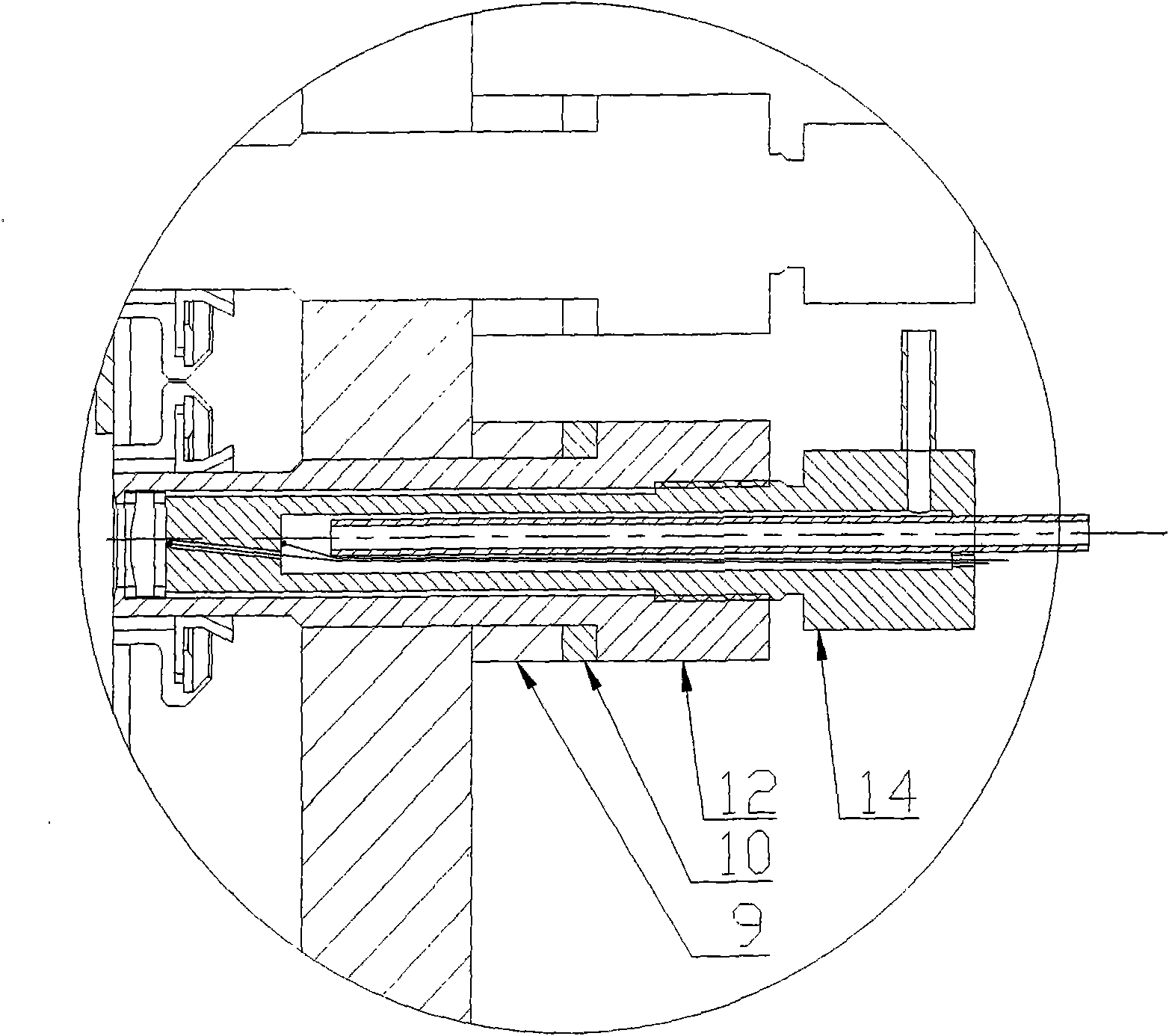 High temperature-pressure radiation heat flow meter