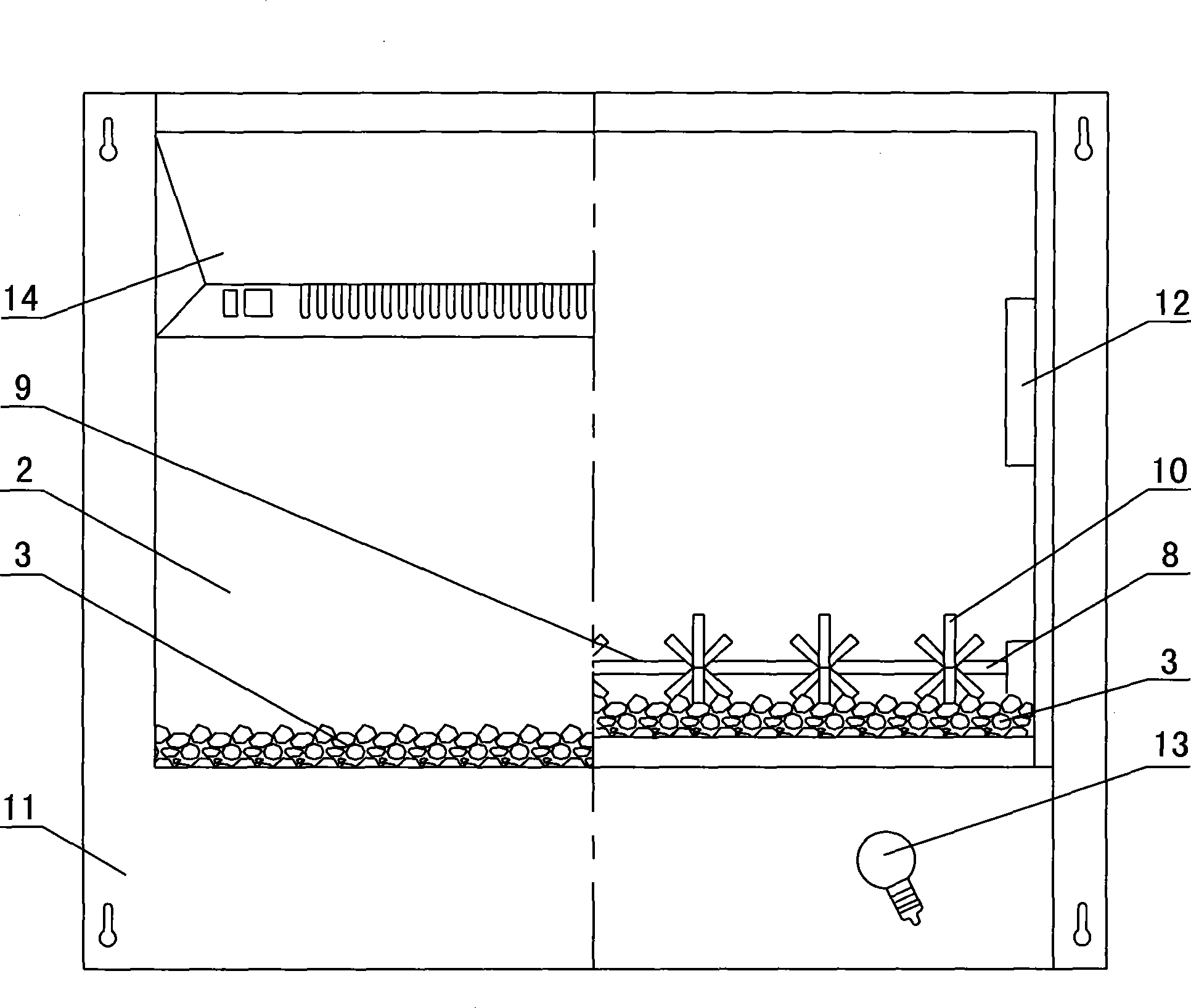 Multilayer flame electrical fireplace with internal and external imaging panels