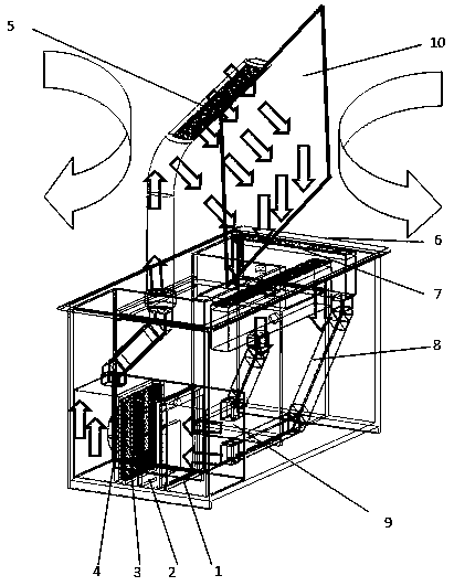 Isolation type disinfection diagnosis and treatment table equipment and use method thereof