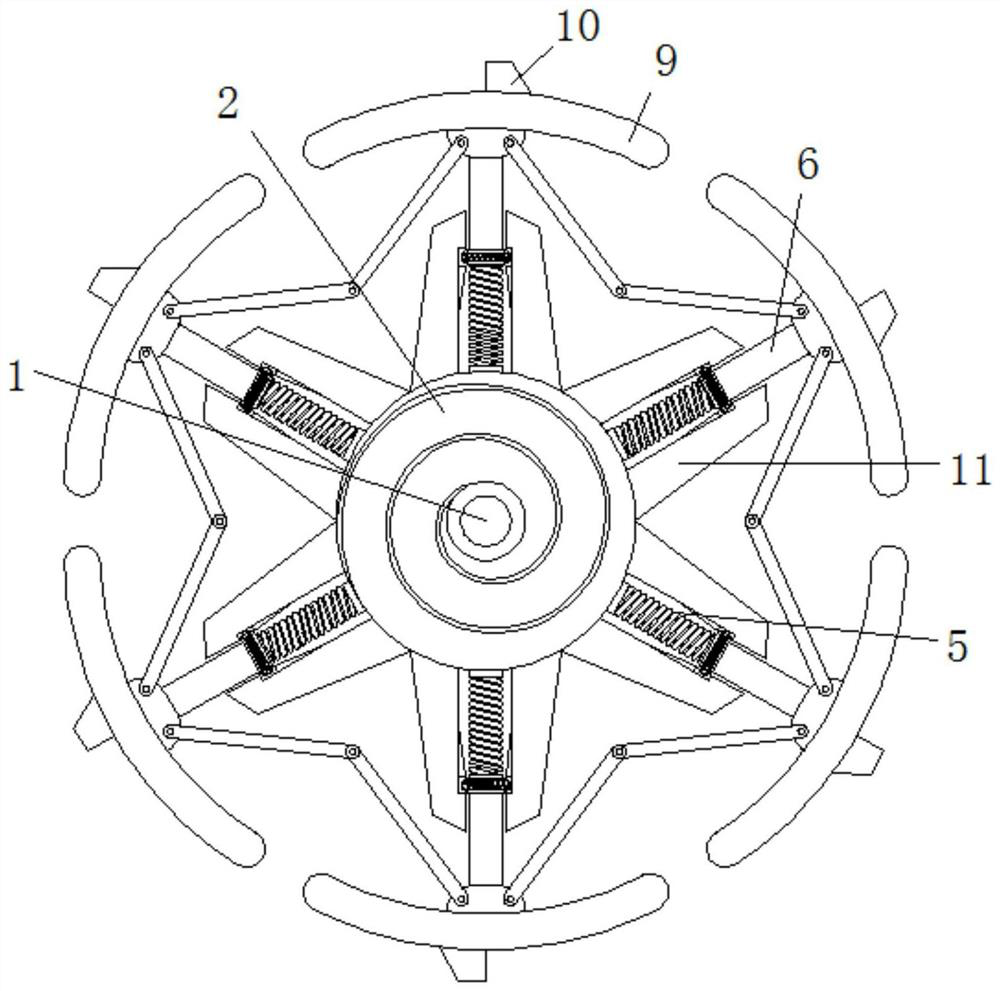 A stall self-locking insurance structure for the suspended ship sling using the principle of centrifugal force