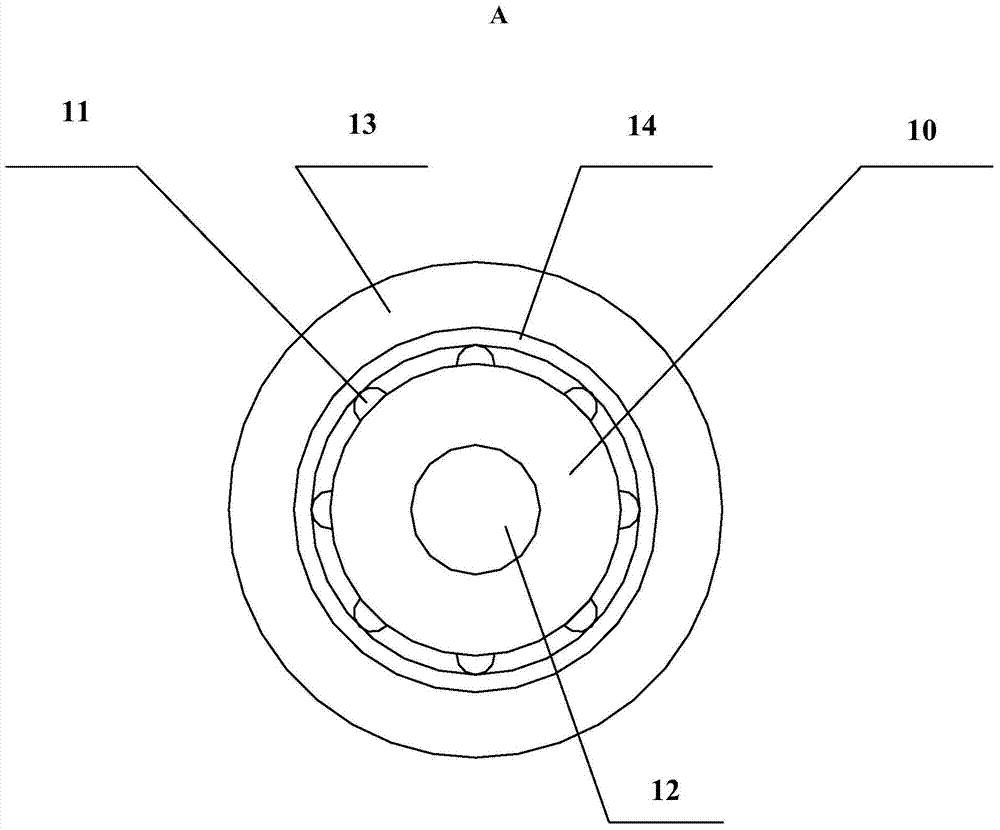 Rolling press device of composite tube