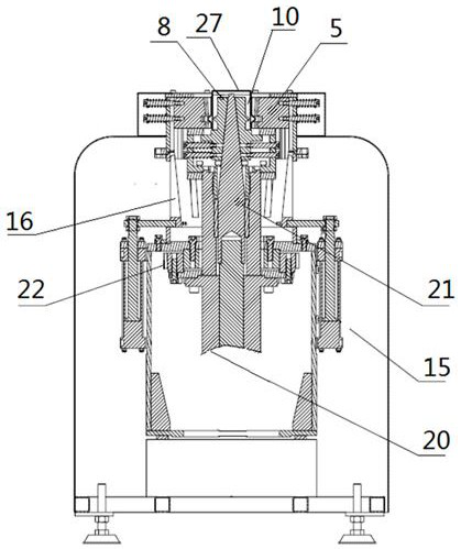 Stainless steel pipe clamping and pressing type connector machining device and machining method