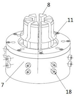 Stainless steel pipe clamping and pressing type connector machining device and machining method