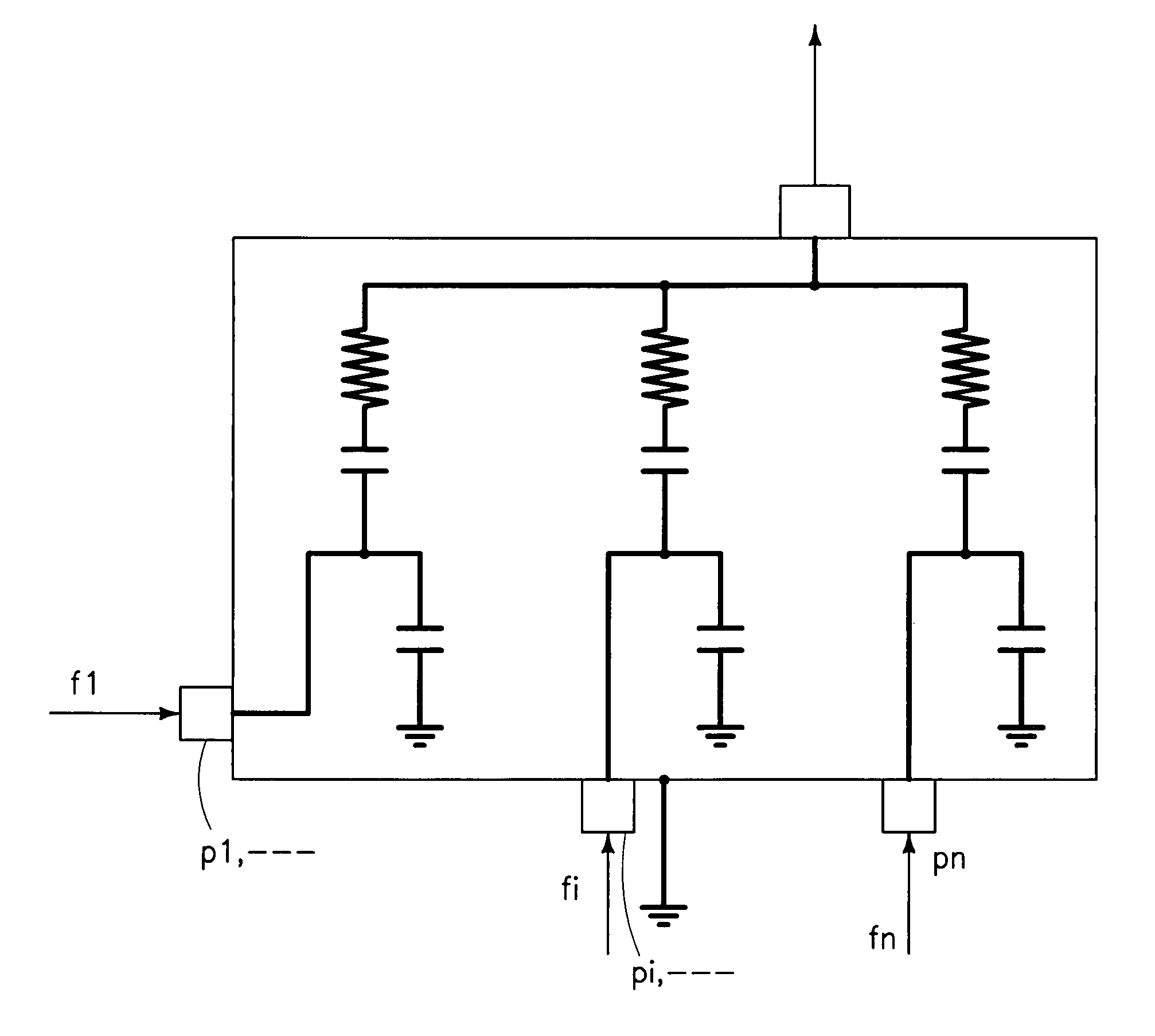 RF matching network of a vacuum processing chamber and corresponding configuration methods