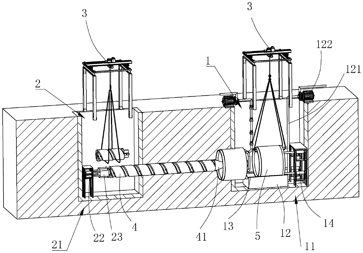 Pipe jacking construction method for municipal sewage pipes