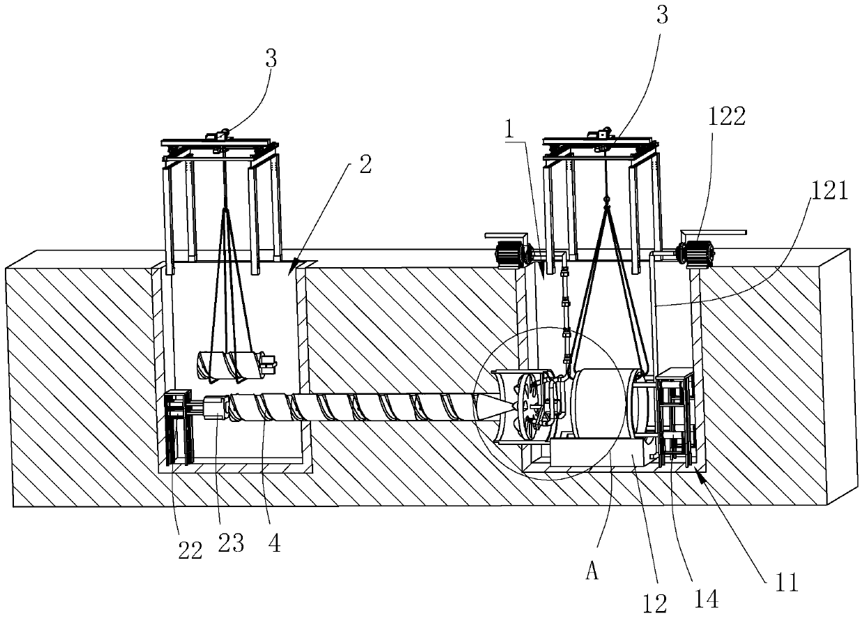 Pipe jacking construction method for municipal sewage pipes