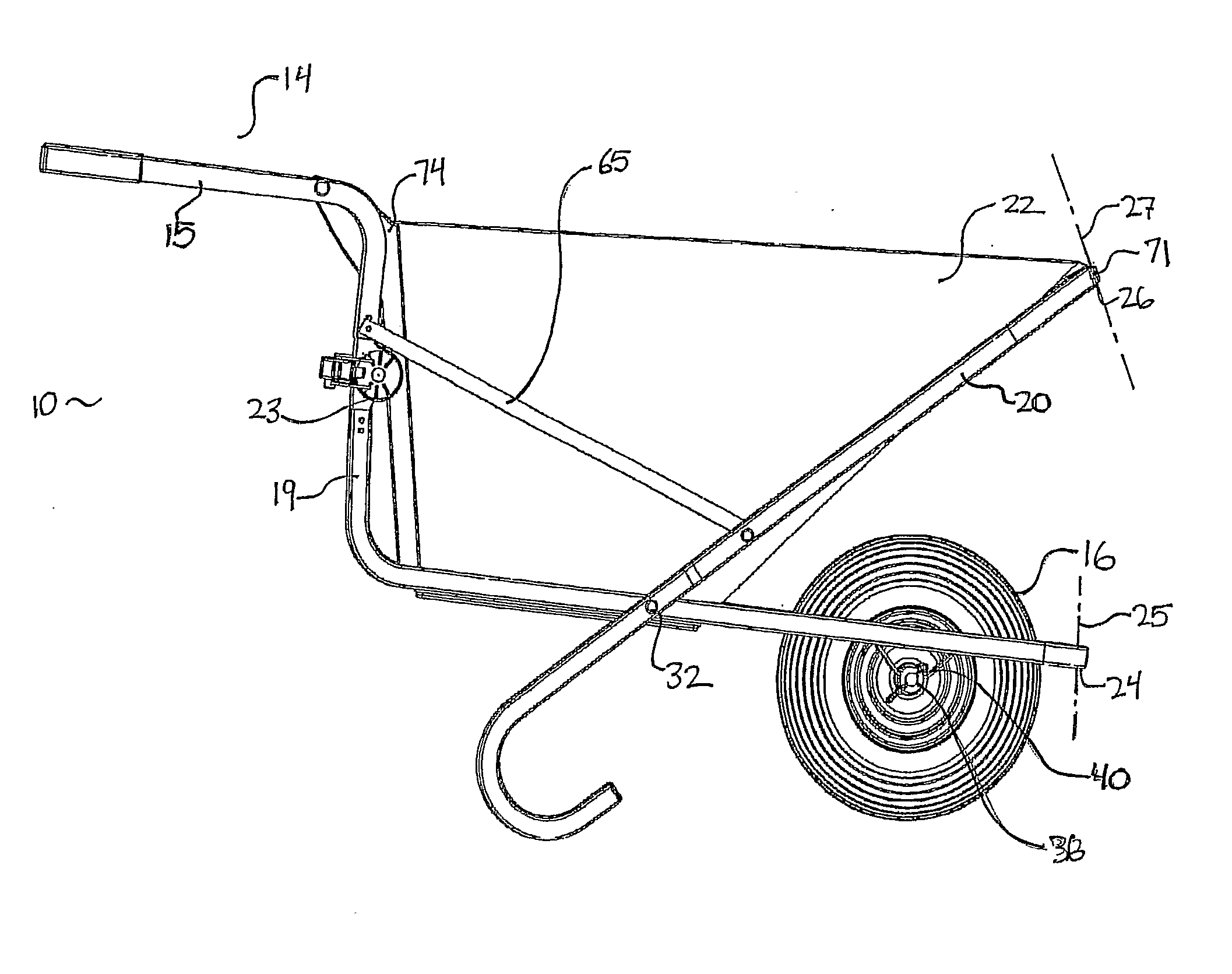 Foldable wheelbarrow and hand cart