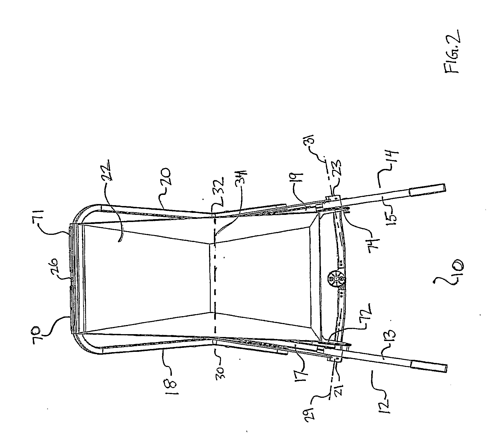 Foldable wheelbarrow and hand cart