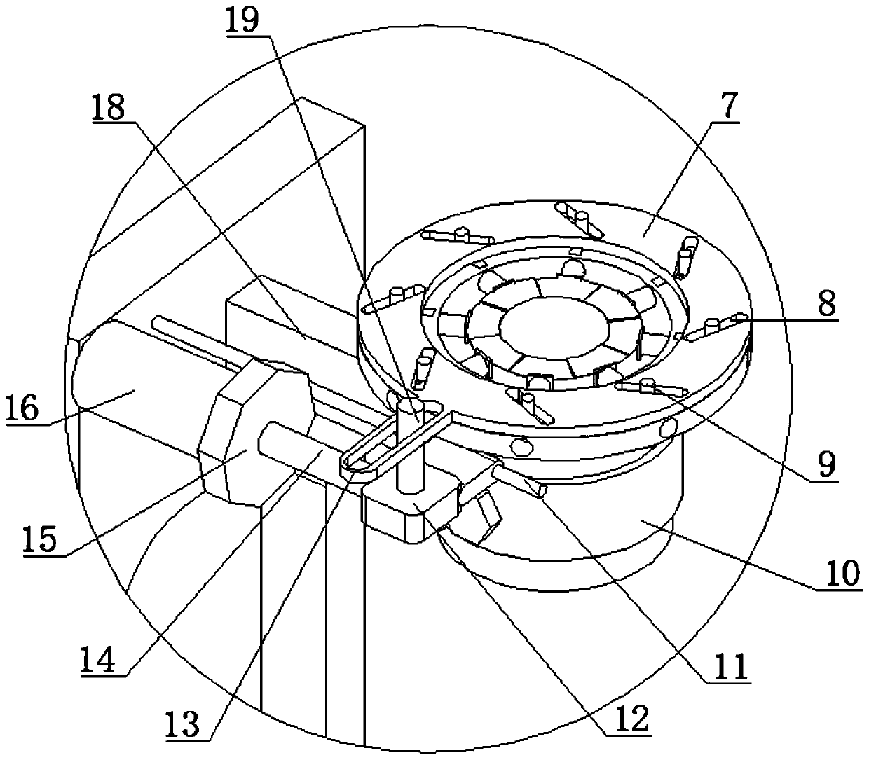 Sugarcane peeling device