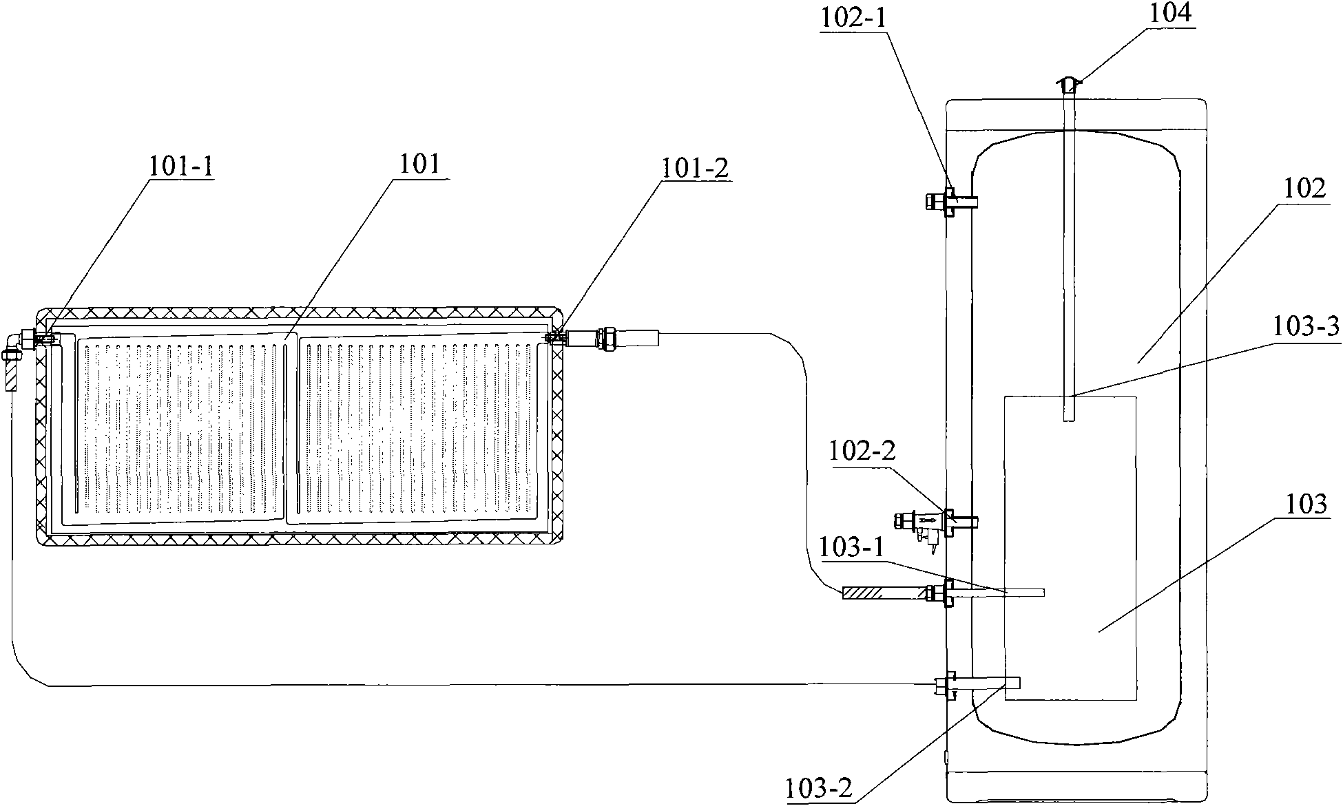 Water tank used for solar water heater and solar water heater