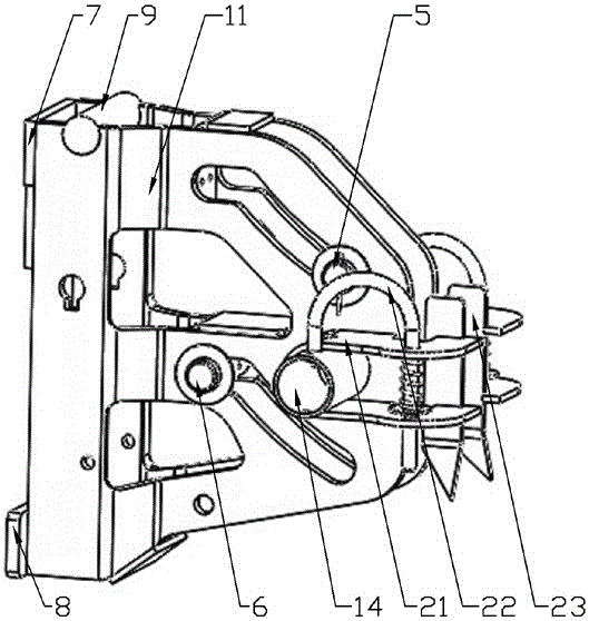 Quick-assembly attached lifting scaffold anti-tipping and anti-falling device