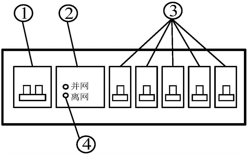 Intelligent switch control method suitable for family micro-grid