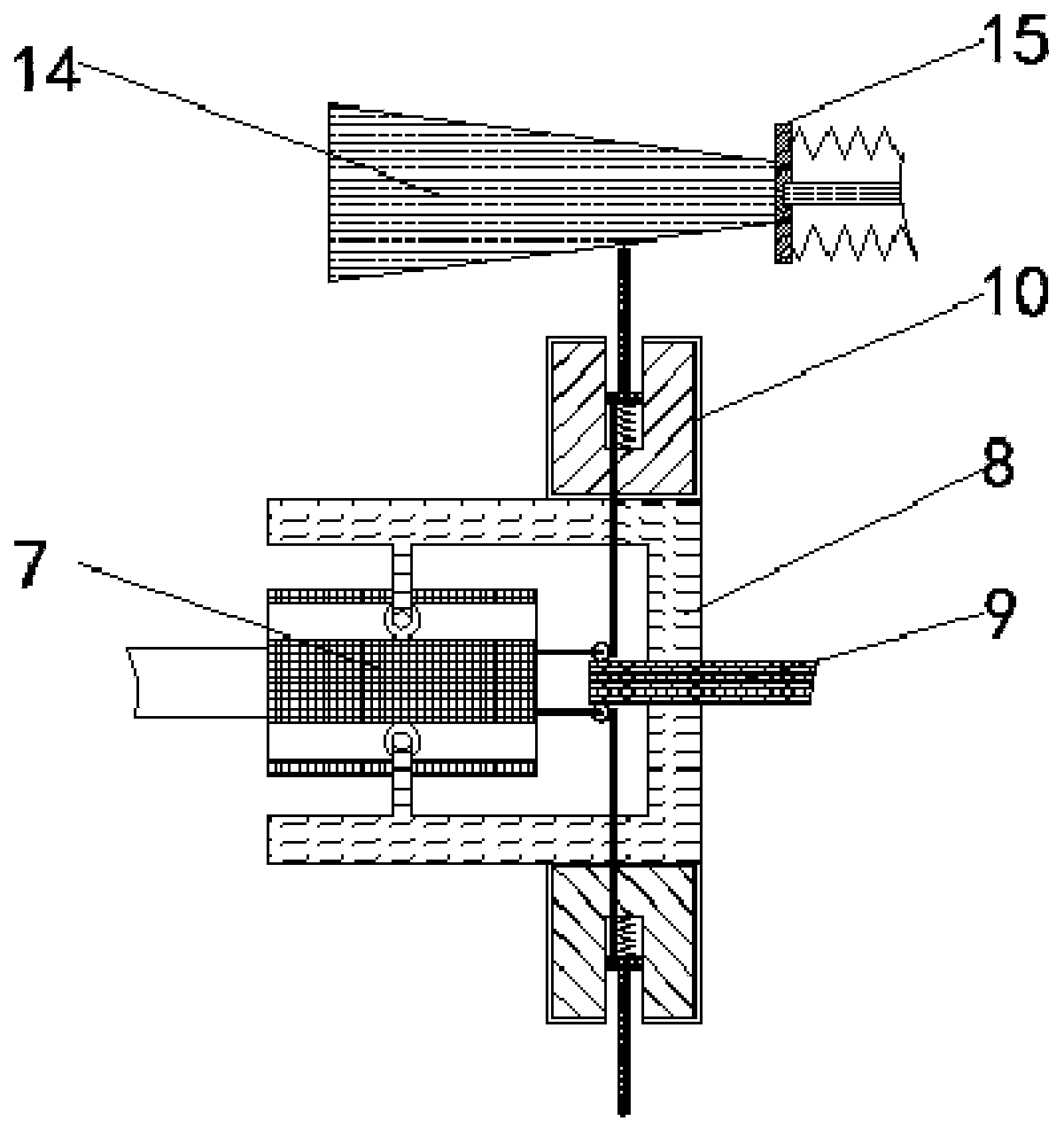 Energy-saving compressor used for agitating air in sewage treatment pond