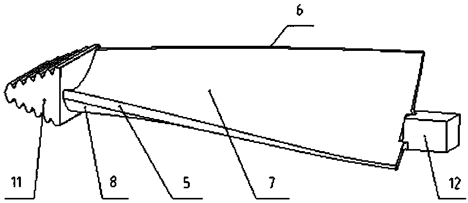 Tool for machining second-stage blade of free turbine of aero-engine