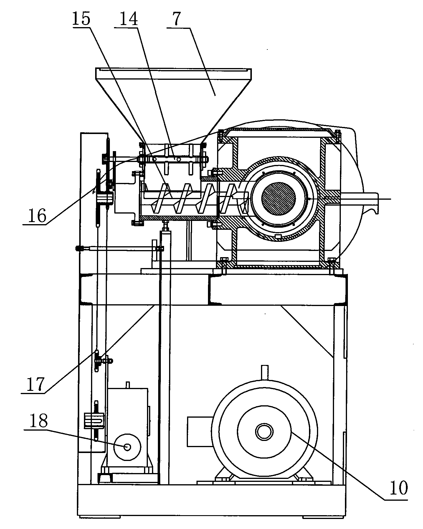 Rubber twisting and cutting machine