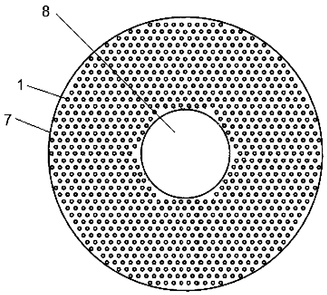 An isothermal fixed bed reactor with catalyst installed between heat exchange tubes